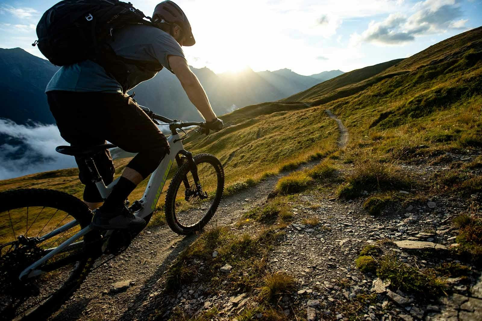 Ash Smith pedaling into the sunset on his Heckler MX
