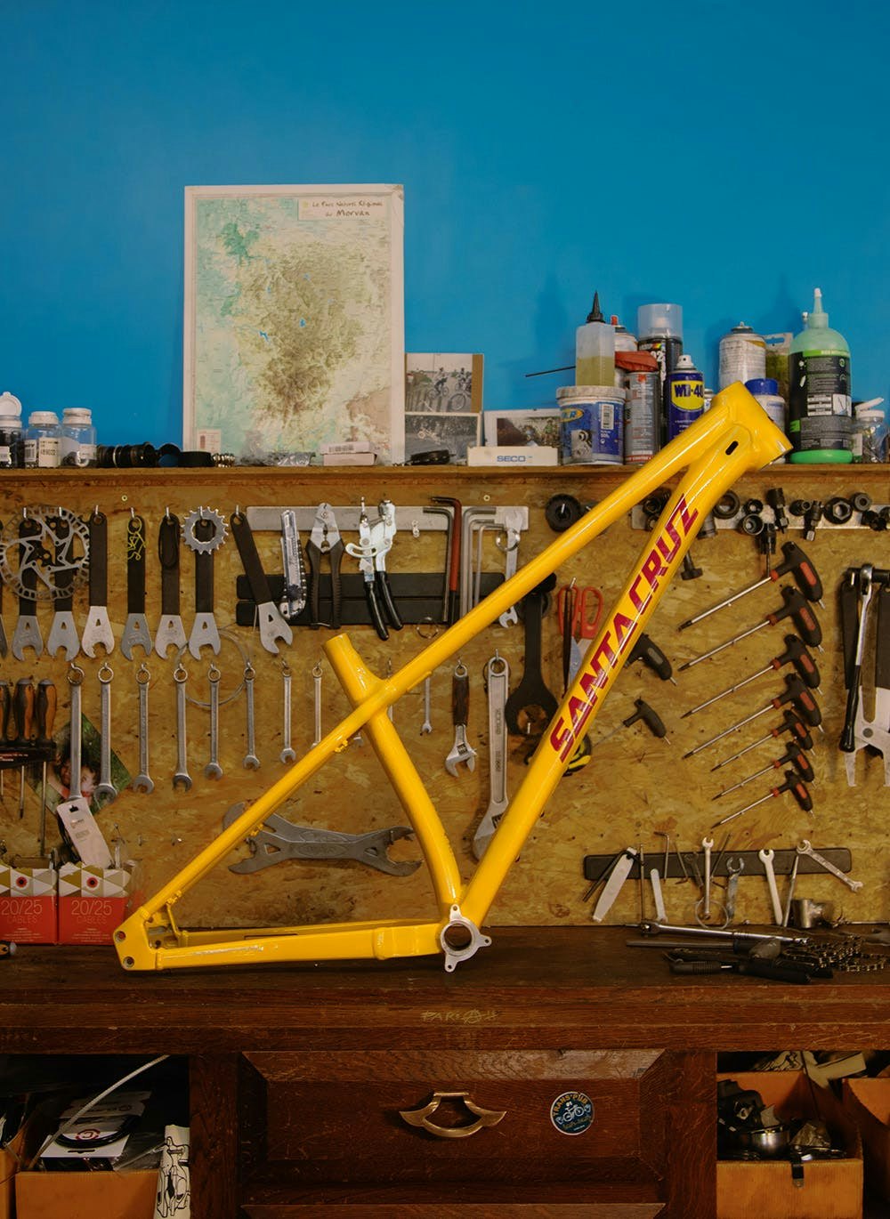 2022 Santa Cruz Bicycles Chameleon 8 yellow und magenta Mountainbike-Rahmen