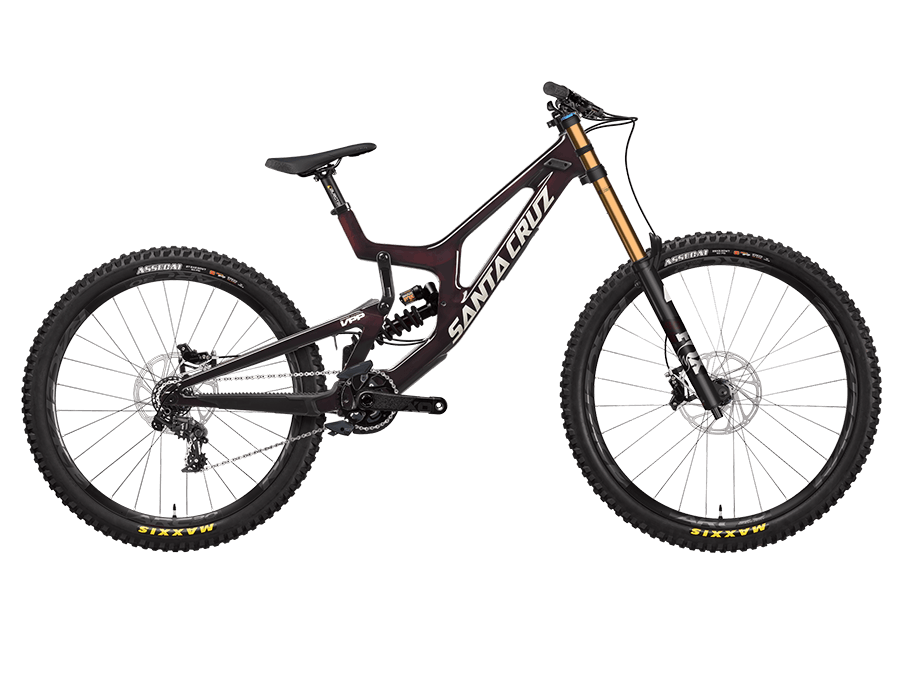 V10 CC DH X01 downhill bike in Oxblood with Reserve carbon wheels