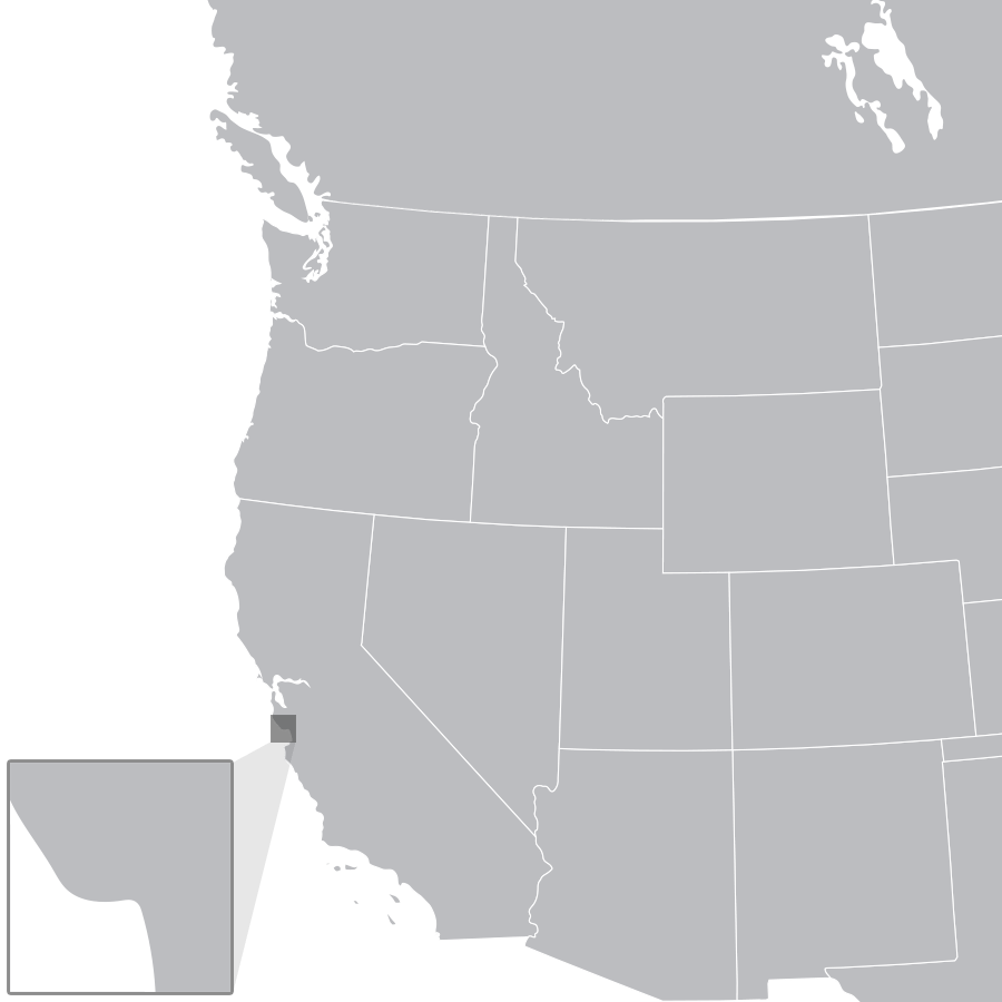 West Coast North America Map