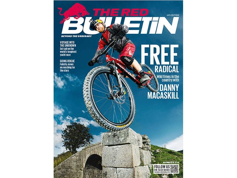 Danny Macaskill on the cover of The Red Bulletin