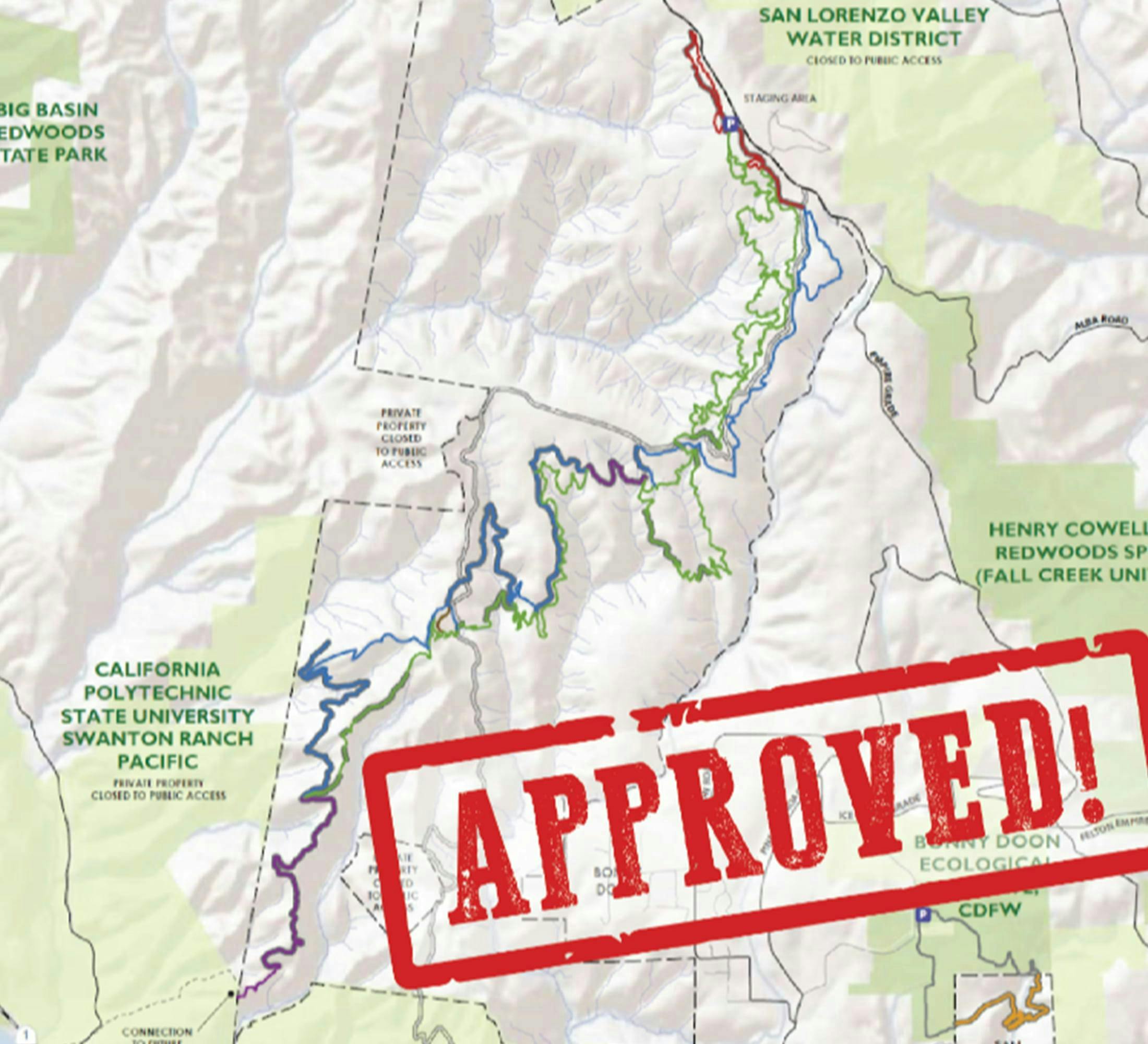 San Vincente Redwoods Trails - PayDirt Approval