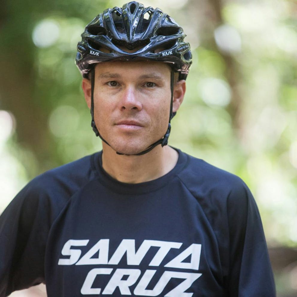 Portrait of Santa Cruz Free Agent rider Josh Tostado 