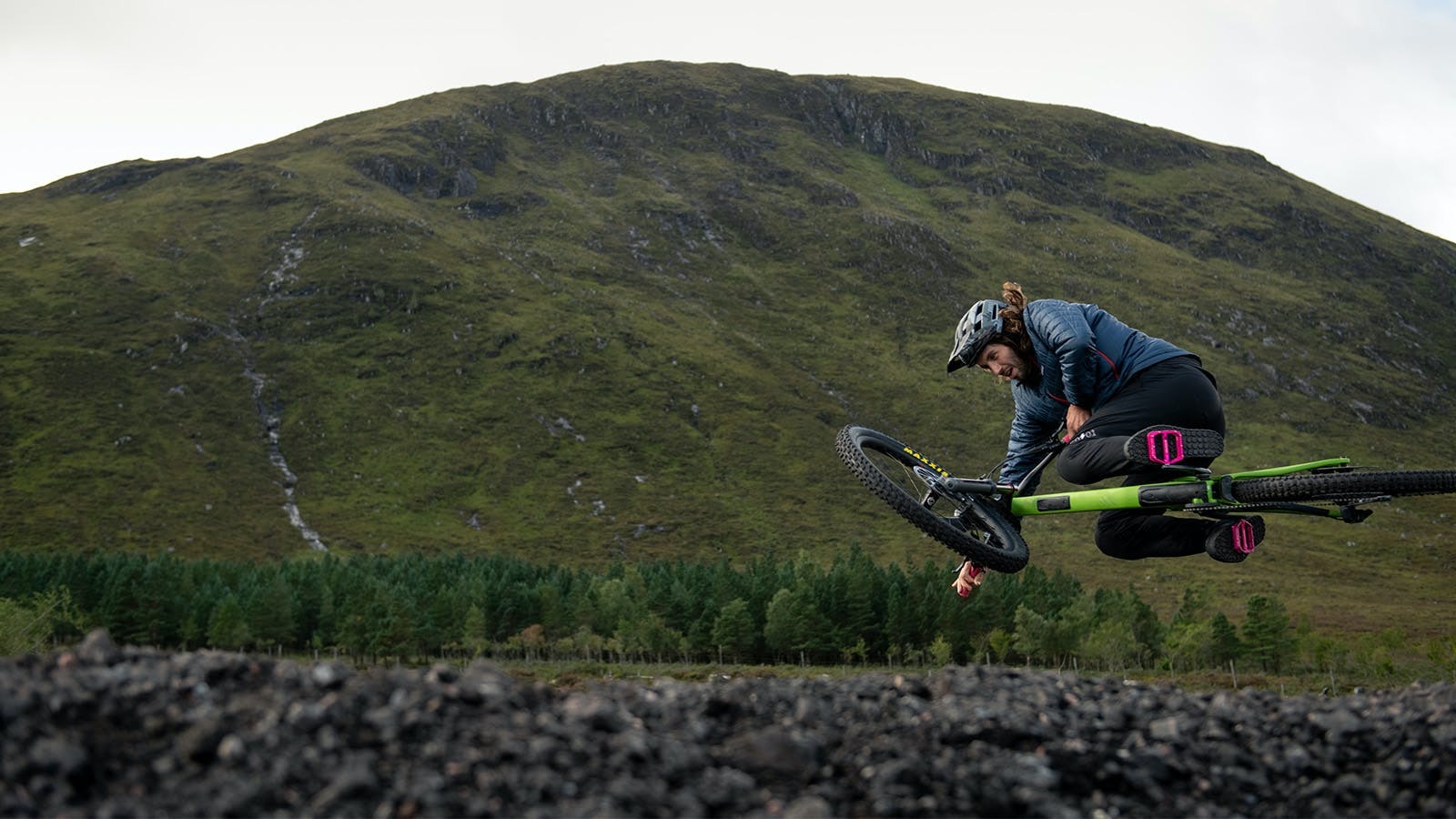 Free Agent rider Sam Dale jumping his Nomad