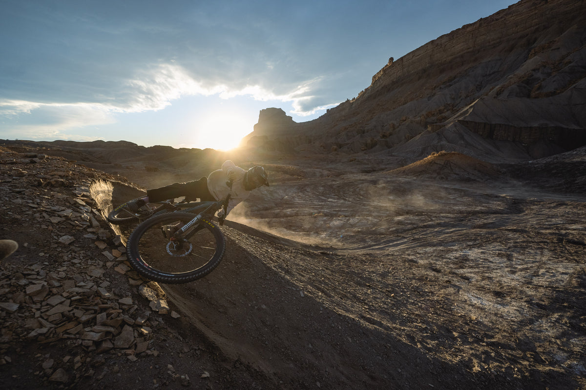 Rider on a Santa Cruz eMTB
